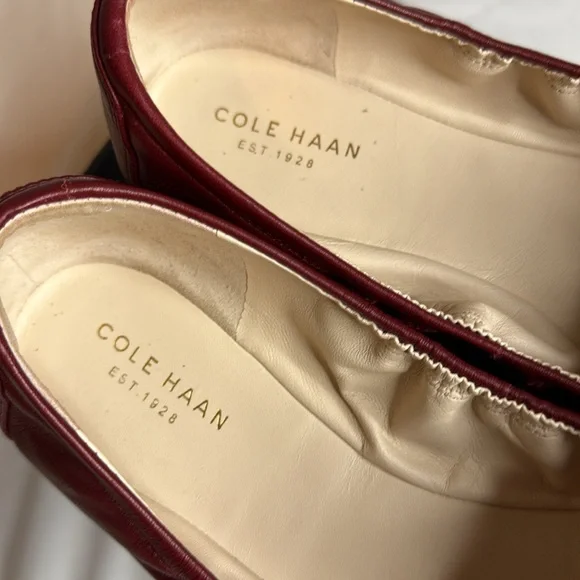 Cole Haan Red Tali Bow Ballet Flats - Picture 2 of 8